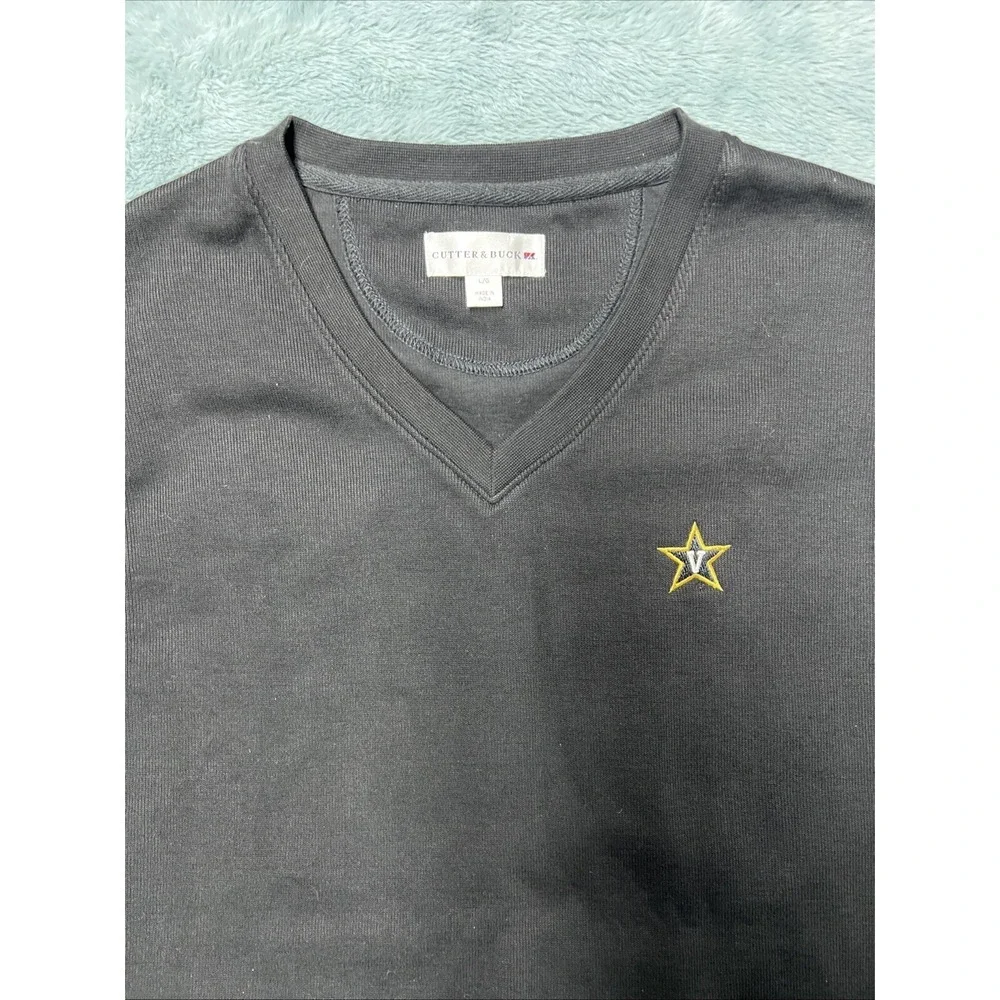 Cutter Buck Vest Men's L Vanderbilt University Golf Casual School Preppy Black - Picture 4 of 11